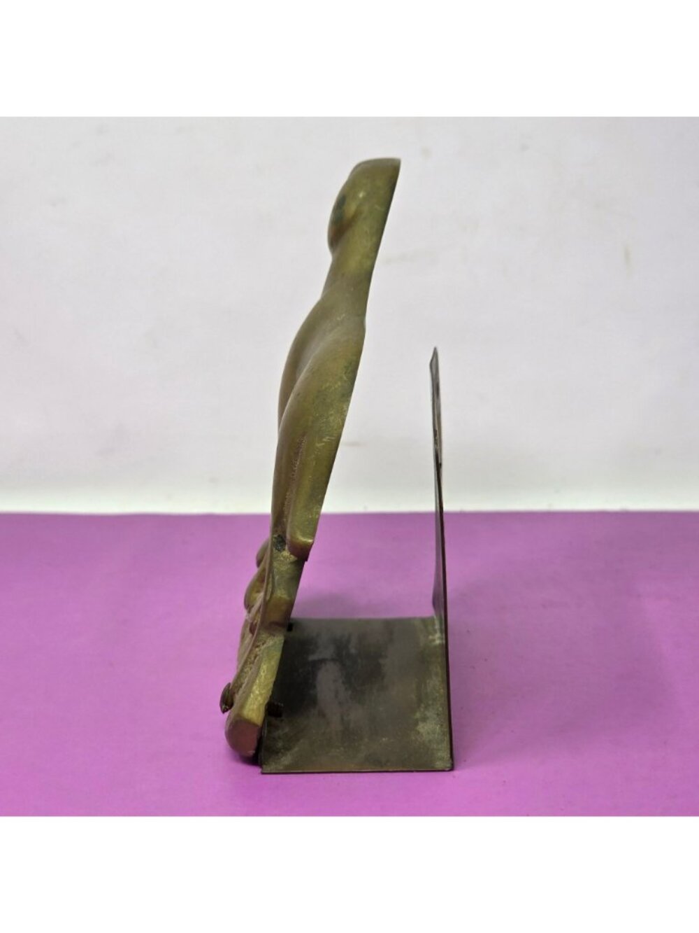 Vintage Brass Dog Wall Match Holder Letter Rack Retriever Hunting Dog - Picture 2 of 9